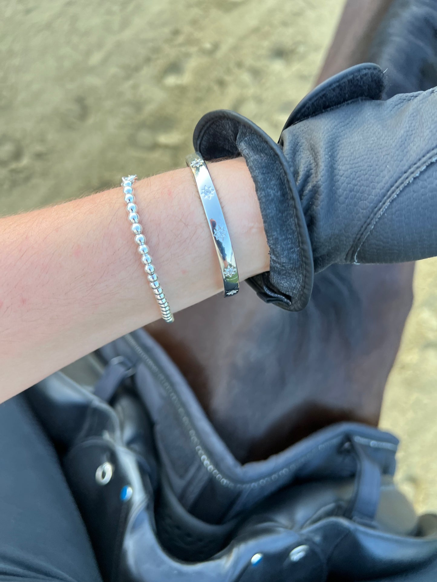 Stars Armreif Silber